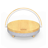 Колонка с функцией беспроводной зарядки EZVALO Wireless Charger Music Lamp (LYYD01) (Коричневый) — фото
